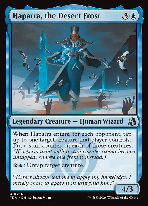 Carte Singole Magic ENG - Reality Fracture - Hapatra, the Desert Frost (FRA 215)
