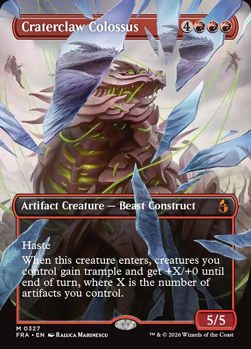 Carte Singole Magic ENG - Reality Fracture - Craterclaw Colossus (FRA 327)