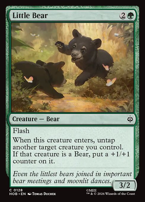 Little Bear HOB 128 Foil - Magic The Hobbit carta singola ENG