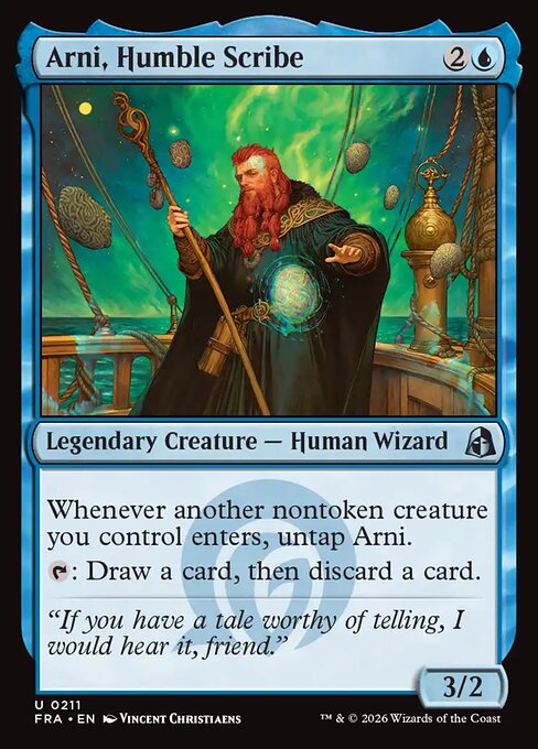 Carte Singole Magic ENG - Reality Fracture - Arni, Humble Scribe (FRA 211)