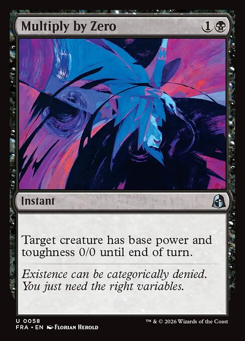 Carte Singole Magic ENG - Reality Fracture - Multiply by Zero (FRA 058)