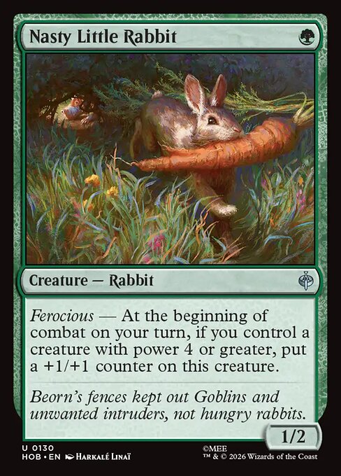 Nasty Little Rabbit HOB 130 Foil - Magic The Hobbit carta singola ENG