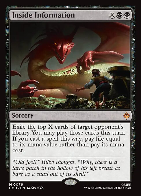 Inside Information HOB 076 Foil - Magic The Hobbit carta singola ENG