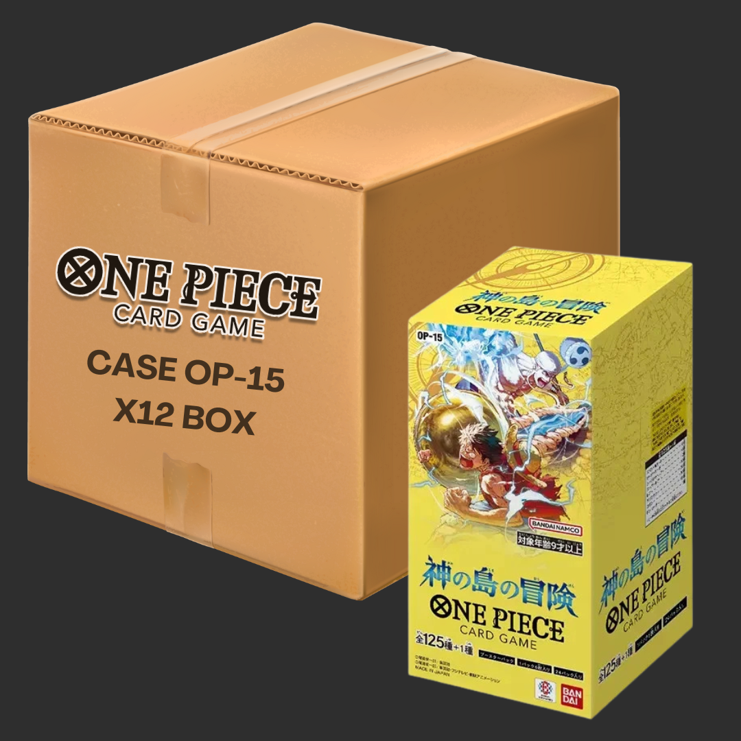 One Piece Case – OP-15 The Adventure Of The Island of God (JAP) – 12 Boosterboxen mit 24 Packungen