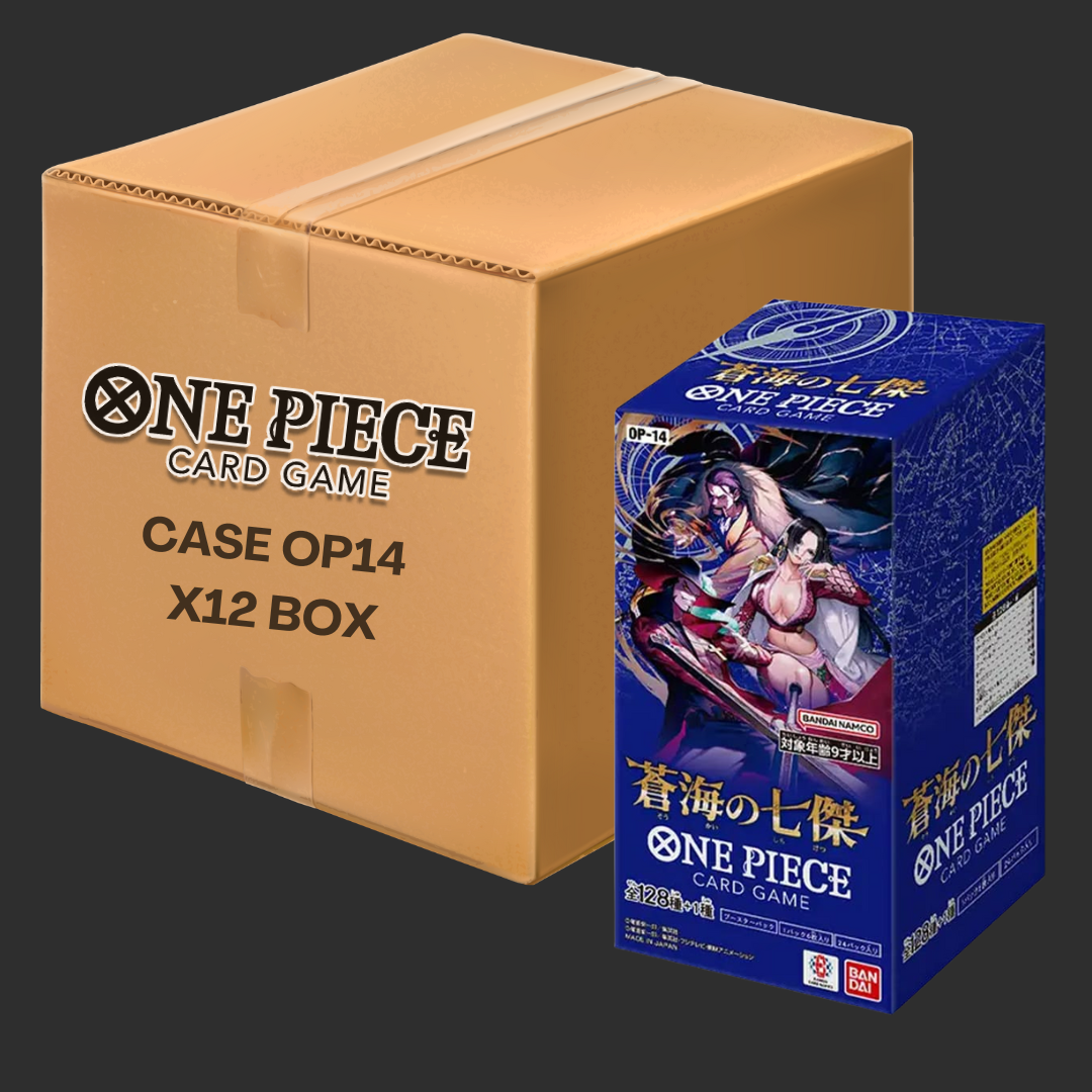 Case One Piece - OP-14 The Azure Sea's Seven (JAP) - 12 Booster box da 24 Buste