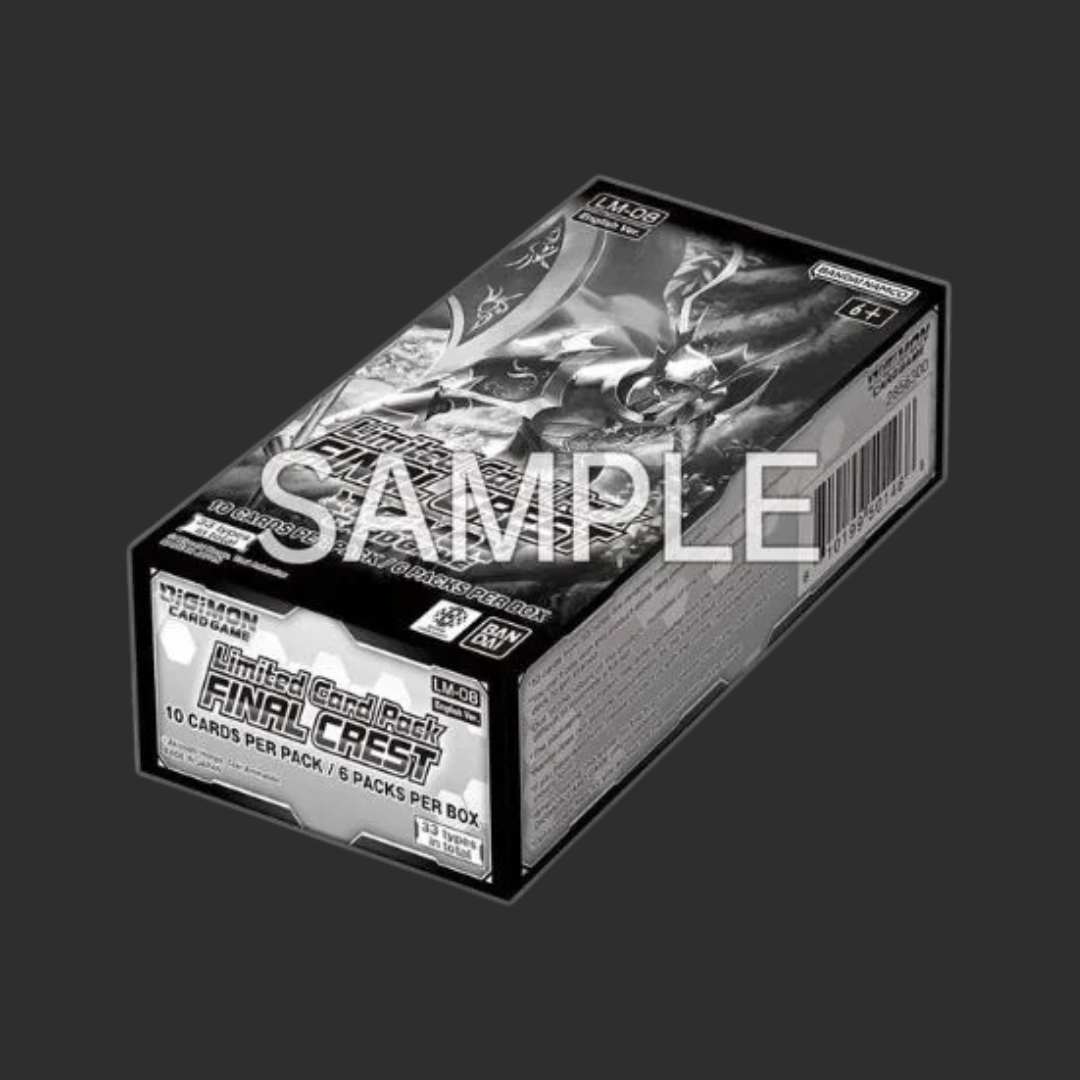 Digimon Card Game – LM-08 - Limited Card Pack Final Crest – Box 6 Bustine – ENG