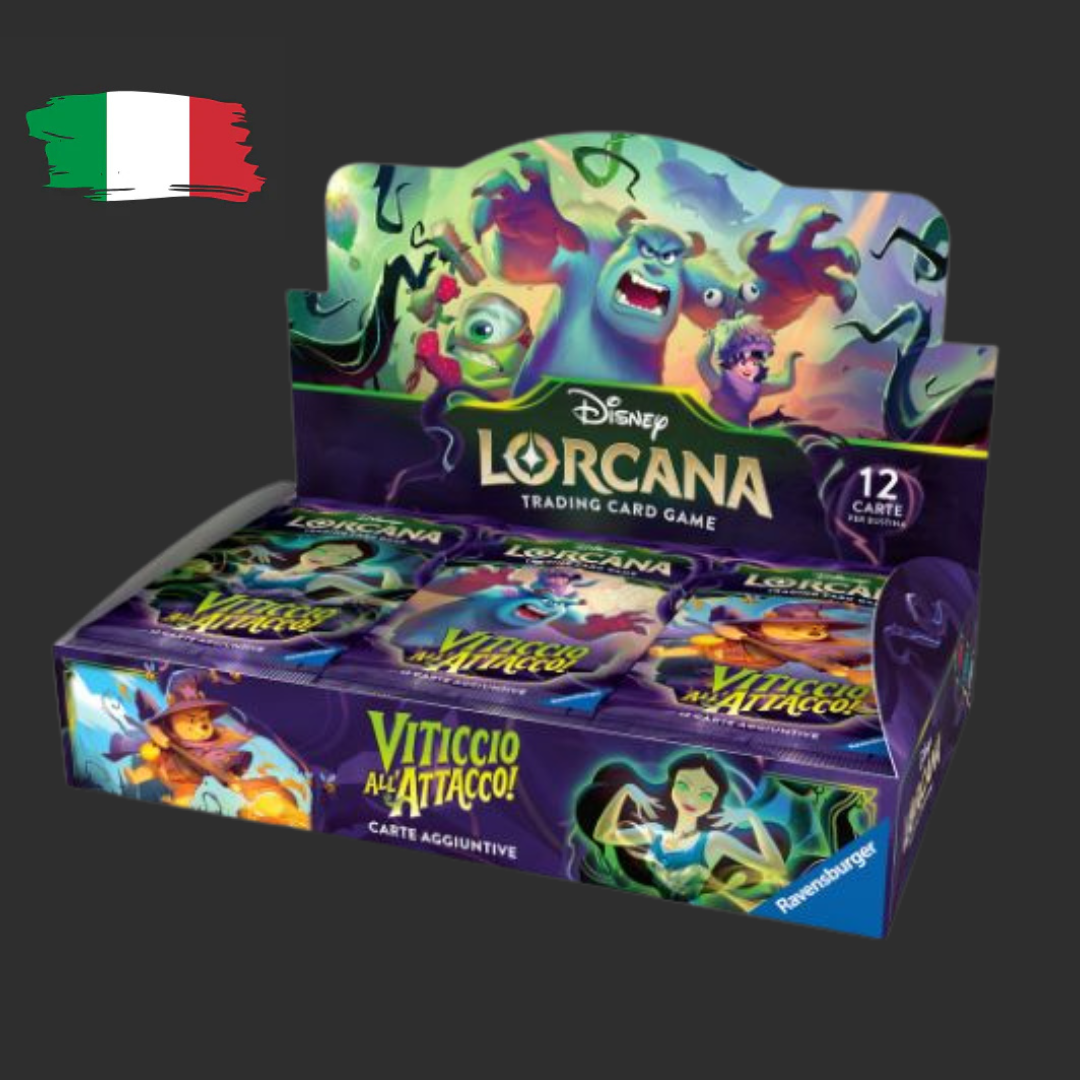 Disney Lorcana ITA – Viticcio all'Attacco – Box 24 Buste – ITA