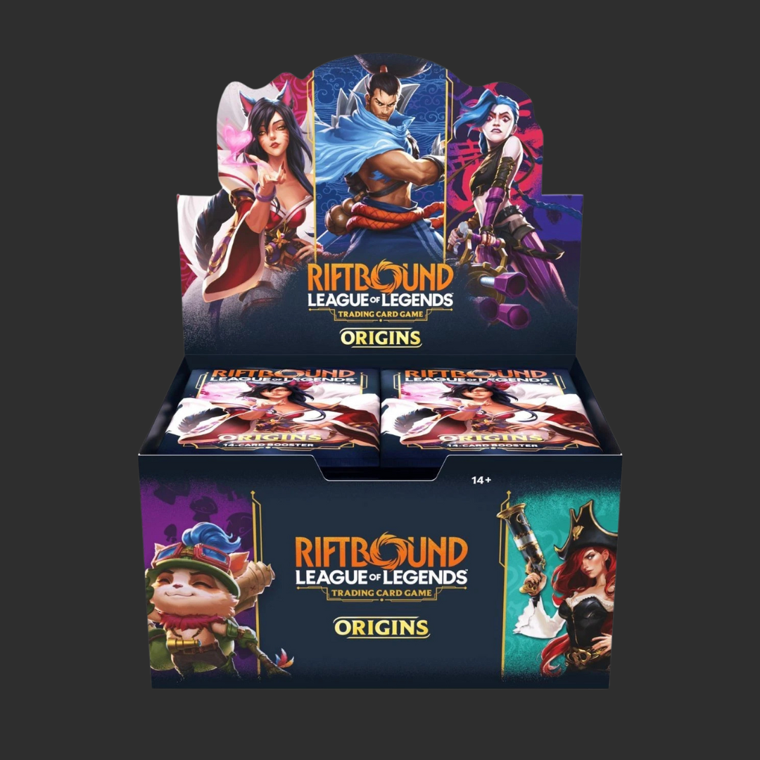 League of Legends: Riftbound – ENG – Origins Set 1 – Booster Box 24 Booster Packs – Englische Ausgabe