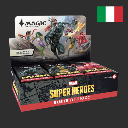 Magic The Gathering | Universes Beyond: Marvel Super Heroes – Play Booster Box 30 Booster (IT)