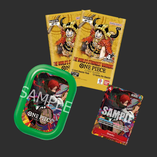One Piece ENG – Mini Case Set Vol. 3 – TS-03 Shanks Verde Chiaro – Mini Tin 2 Bustine – ENG