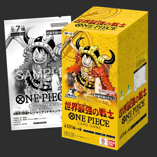 One Piece OP-17 JAP + 4th Anniversary Pack - JAP