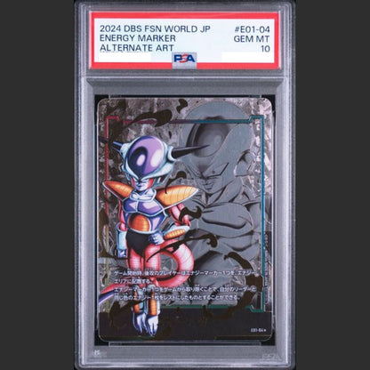 PSA 10 - Dragon Ball Fusion World Jap - ENERGY MARKER PACK 01 - #E01-04 ENERGY MARKER - ALTERNATE ART