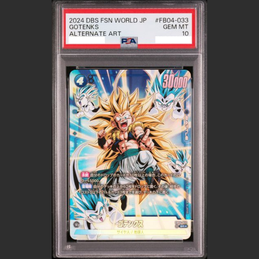 PSA 10 - Dragon Ball Fusion World Jap - #FB04-033 GOTENKS - ALTERNATE ART