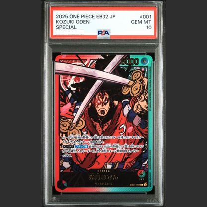 PSA 10 - One Piece JAP - EB02 - #001 KOZUKI ODEN - ALTERNATE ART