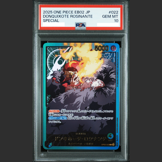 PSA 10 - One Piece JAP - EB02 - #022 DONQUIXOTE ROSINANTE - SPECIAL