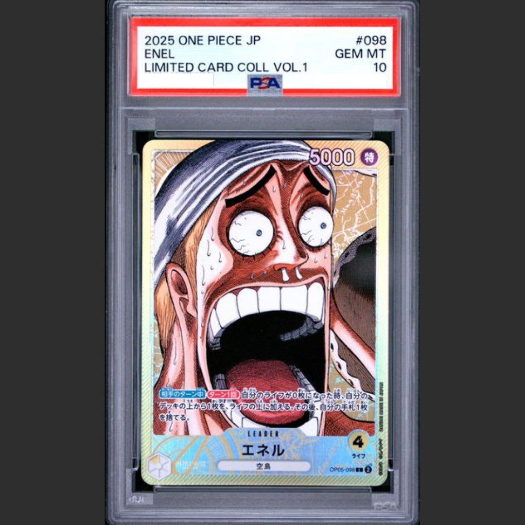 PSA 10 - One Piece JAP - LIMITED CARD COLLECTION VOL.1 - #098 ENEL