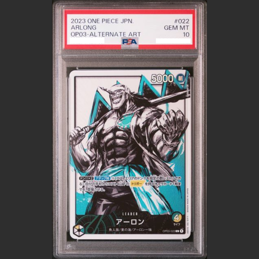 PSA 10 - One Piece JAP - OP03 - #022 ARLONG - ALTERNATE ART