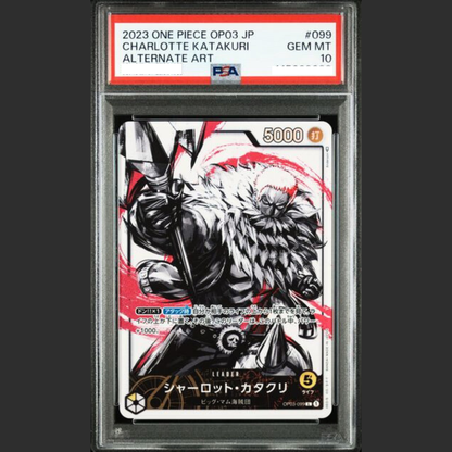 PSA 10 - One Piece JAP - OP03 - #099 CHARLOTTE KATAKURI - ALTERNATE ART