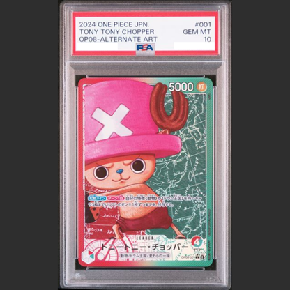 PSA 10 - One Piece JAP - OP08 - #001 TONY TONY CHOPPER - ALTERNATE ART