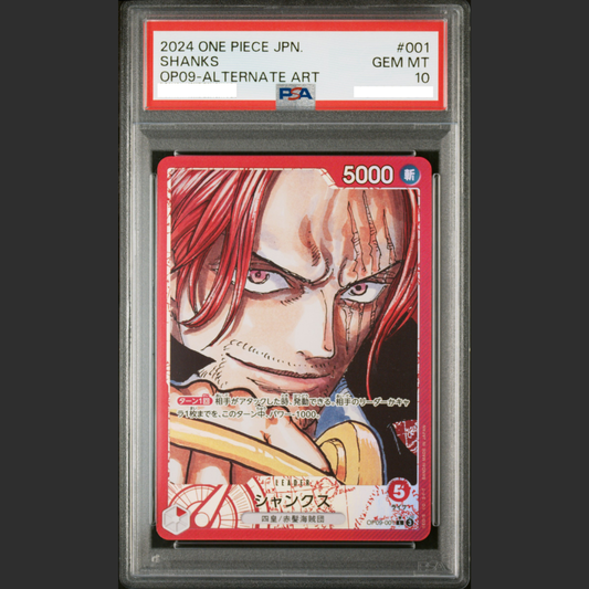 PSA 10 - One Piece JAP - OP09 - #001 SHANKS - ALTERNATE ART