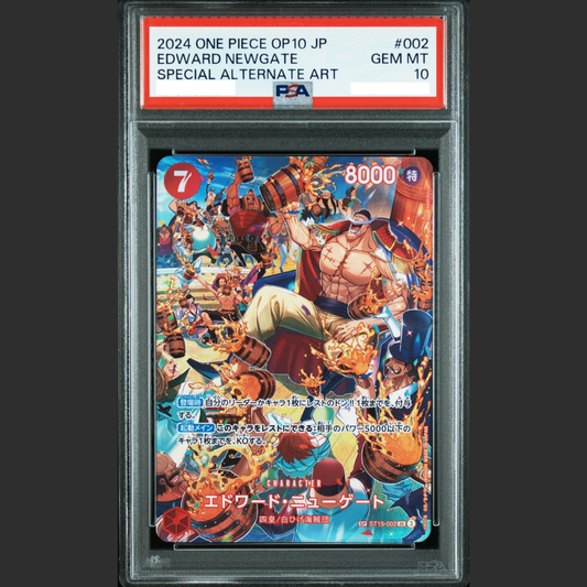 PSA 10 - One Piece JAP - OP10 - #002 EDWARD NEWGATE - SPECIAL ALTERNATE ART
