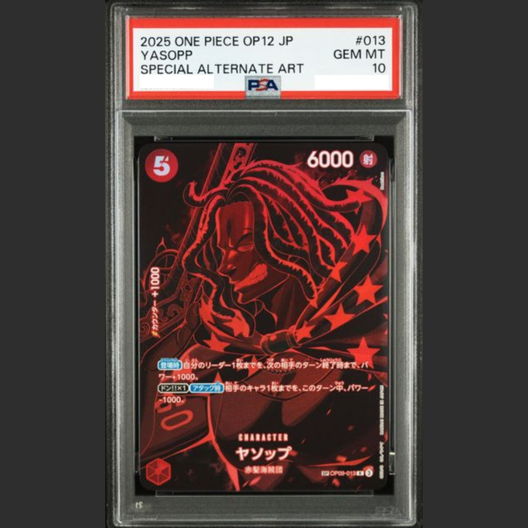 PSA 10 - One Piece JAP - OP12-LEGACY OF THE MASTER - #013 YASOPP - SPECIAL ALTERNATE ART
