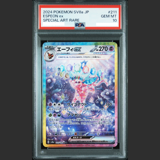 PSA 10 - Pokémon JAP - TERASTAL FESTIVAL EX - #211 ESPEON ex - SPECIAL ART RARE