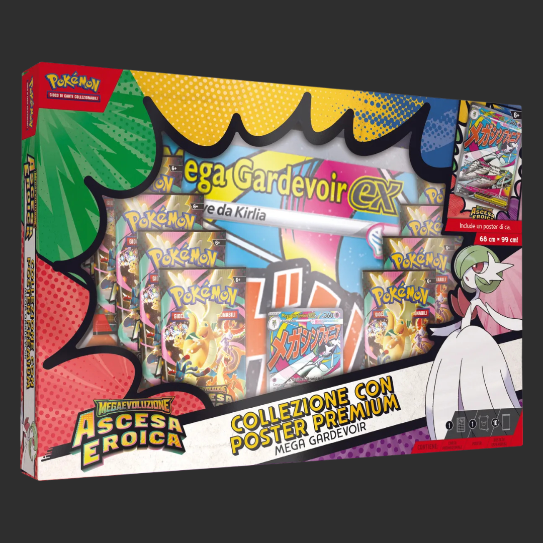 Pokémon - Ascesa Eroica - Collezione con Poster Premium Mega Gardevoir-ex - Ita