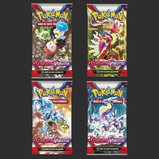 Pokémon – Karmesin & Purpur – Artset 4 Booster – IT