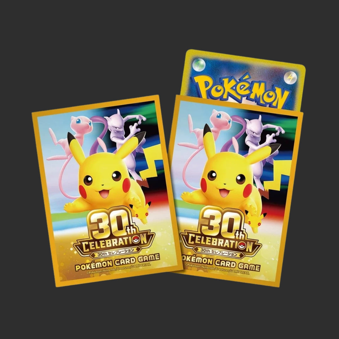 Premium Gloss Pokémon 30th CELEBRATION - 64 Bustine Protettive Pikachu - Sleeves