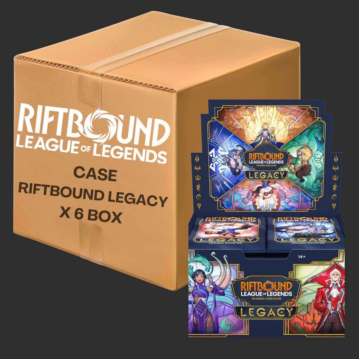 Riftbound: League of Legends TCG – Legacy – Case 6 Box (144 Bustine) – ENG