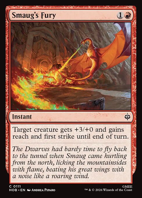 Smaug's Fury HOB 111 Foil - Magic The Hobbit carta singola ENG