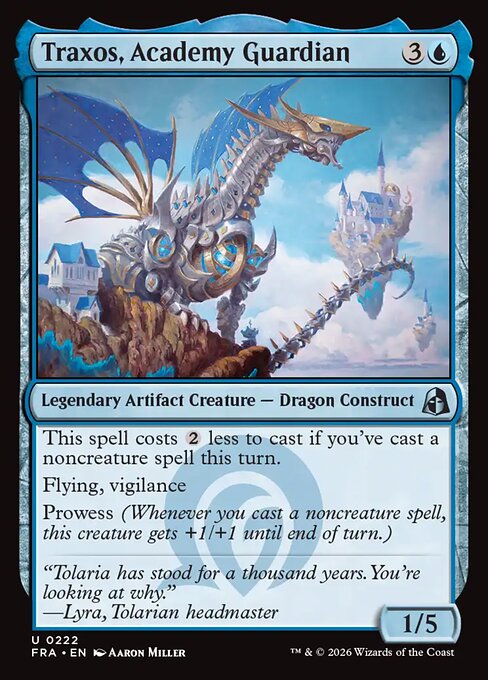 Carte Singole Magic ENG - Reality Fracture - Traxos, Academy Guardian (FRA 222)
