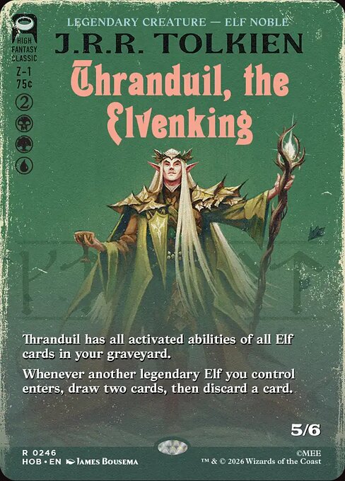 Thranduil, the Elvenking HOB 246 Foil - Magic The Hobbit carta singola ENG