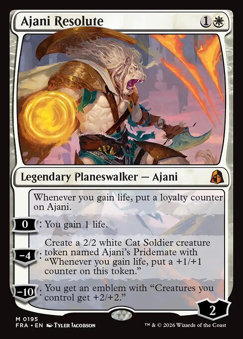 Carte Singole Magic ENG - Reality Fracture - Ajani Resolute (FRA 195)