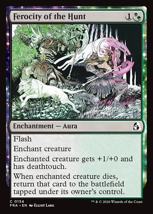 Carte Singole Magic ENG - Reality Fracture - Ferocity of the Hunt (FRA 134)