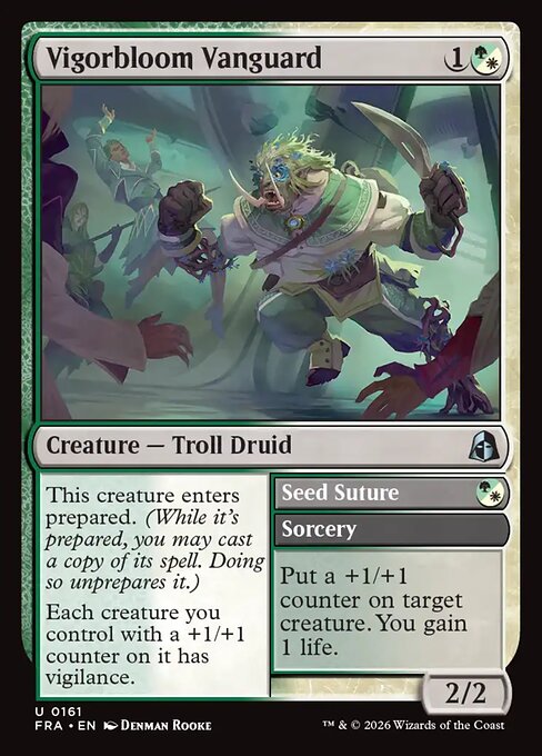 Carte Singole Magic ENG - Reality Fracture - Vigorbloom Vanguard // Seed Suture (FRA 161)