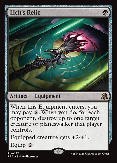 Carte Singole Magic ENG - Reality Fracture - Lich's Relic (FRA 057)