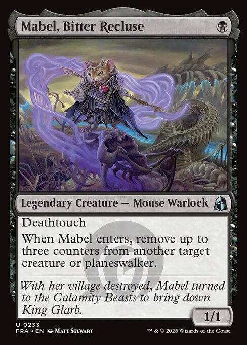 Carte Singole Magic ENG - Reality Fracture - Mabel, Bitter Recluse (FRA 233)