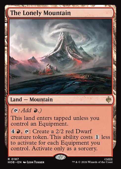 The Lonely Mountain HOB 187 Foil - Magic The Hobbit carta singola ENG