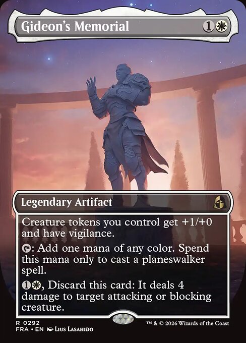 Carte Singole Magic ENG - Reality Fracture - Gideon's Memorial (FRA 292)