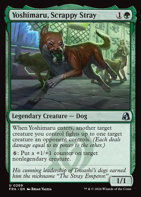 Carte Singole Magic ENG - Reality Fracture - Yoshimaru, Scrappy Stray (FRA 269)