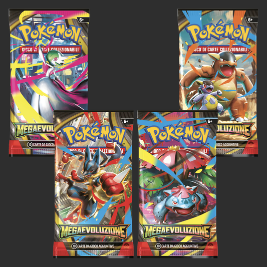 Pokémon - Megaevoluzioni - Artset 4 Bustine - Ita