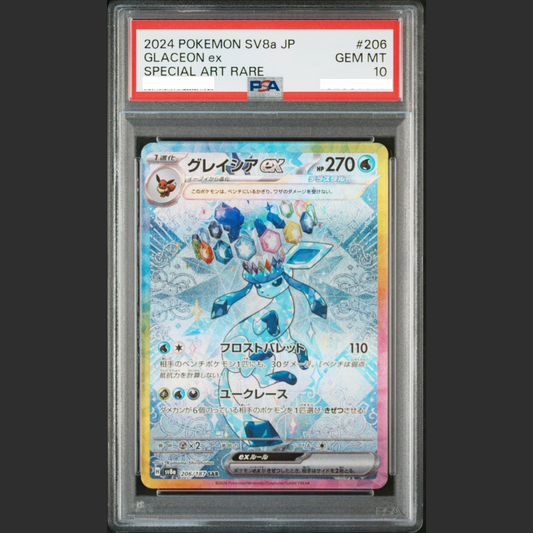 PSA 10 - Pokémon JAP - TERASTAL FESTIVAL EX - #206 GLACEON ex - SPECIAL ART RARE