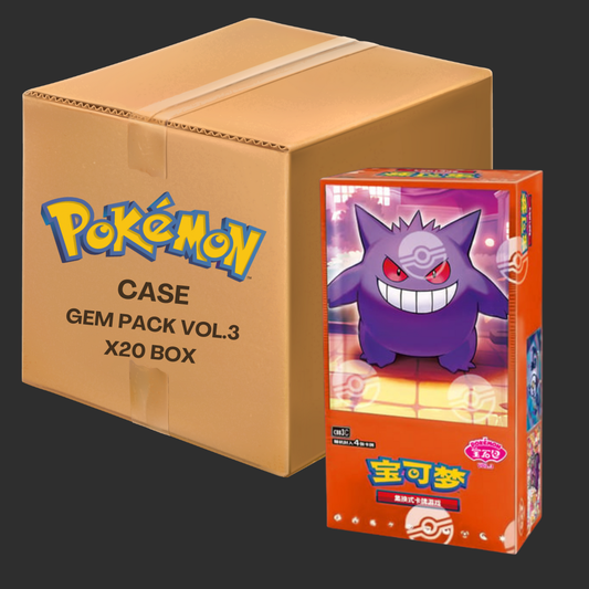 Pokémon CH - Case CBB3C - GEM Pack Vol. 3  - Versione Cinese - Case 20 Box