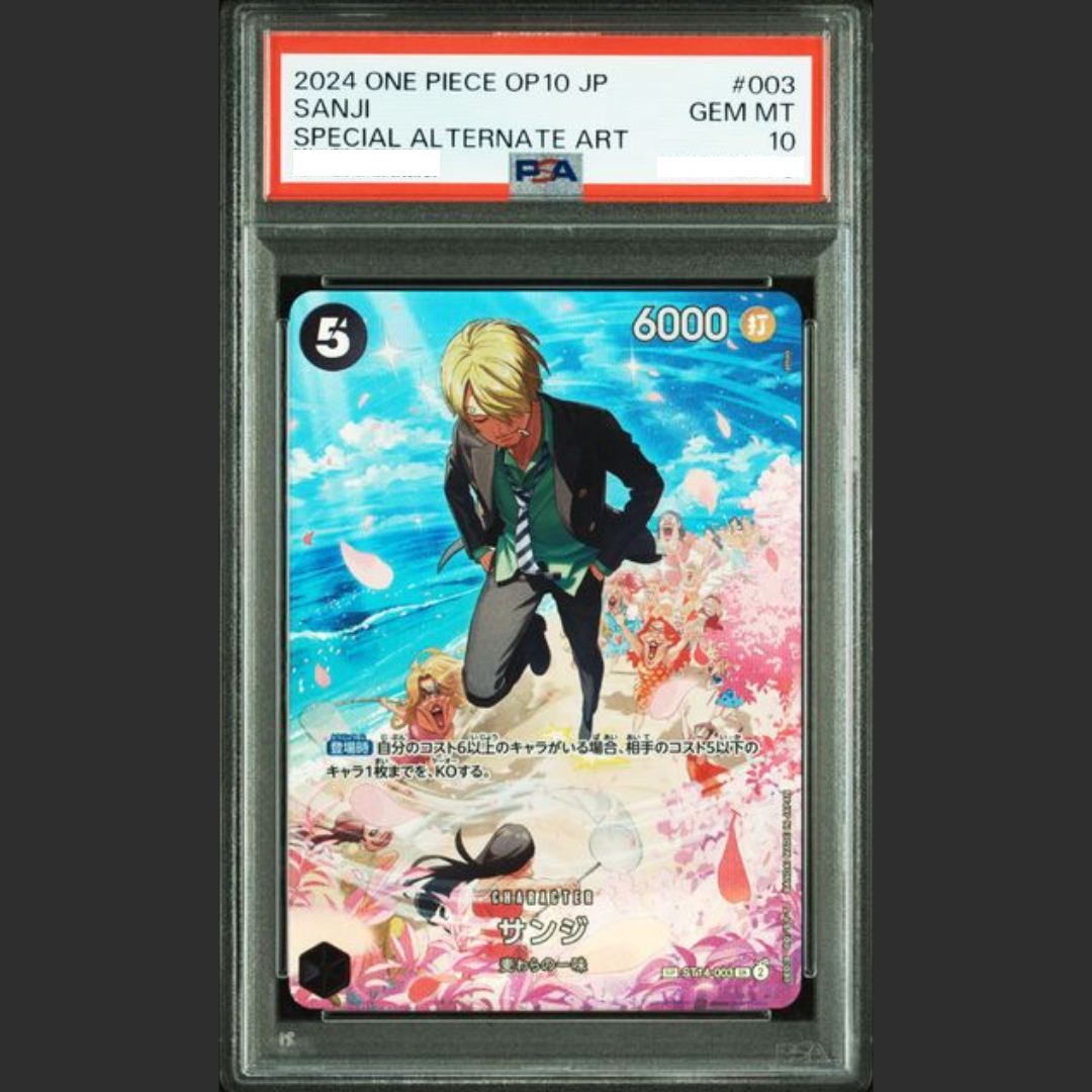 PSA 10 - One Piece JAP - OP10 - #003 SANJI - SPECIAL ALTERNATE ART