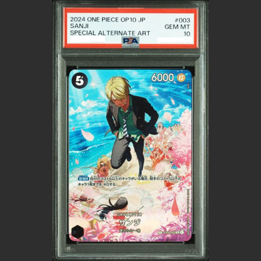PSA 10 - One Piece JAP - OP10 - #003 SANJI - SPECIAL ALTERNATE ART