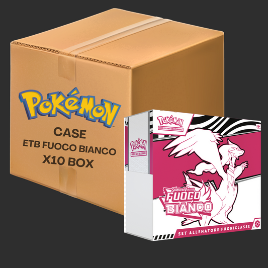 Pokémon Fuoco Bianco - Set Allenatore Fuoriclasse - Case 10 ETB - Ita