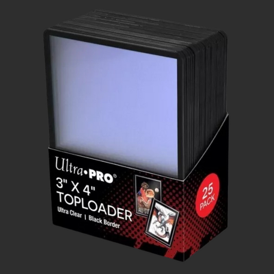 Ultra Pro - Toploader Bordo nero 3" x 4" Clear Regular (25 pezzi)