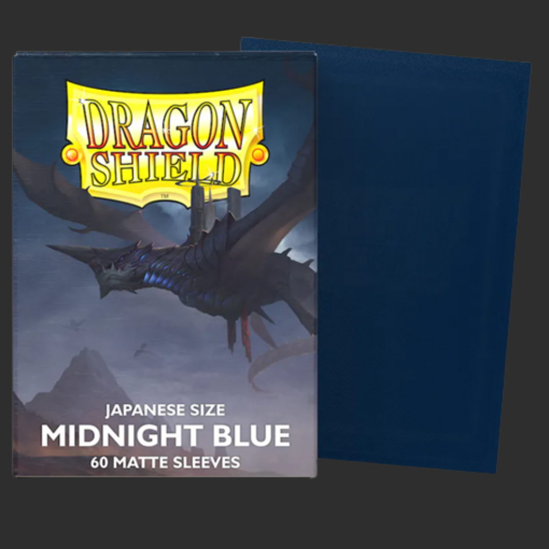 Dragon Shield - Midnight Blue Sleeves (60 Matte Sleeves) - Japanese size